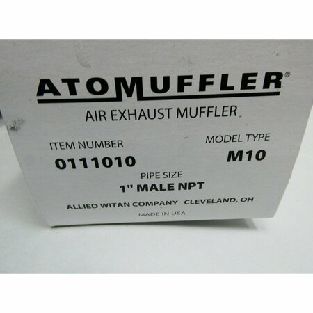 Alwitco AIR EXHAUST MUFFLER 1IN NPT PNEUMATIC MUFFLERS AND SILENCER 011010 M10